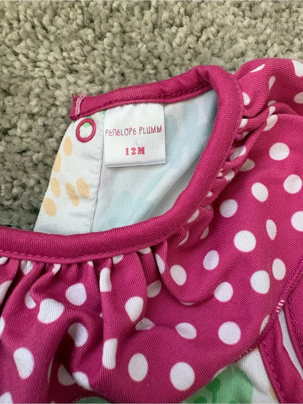Penelope Plumm Toddler Floral Ruffle Romper - Pink Multi